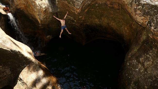 Killarney Glen is a popular swimming spot for the adventurous only. Picture: Scott Fletcher