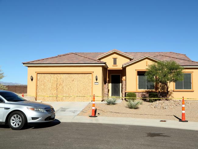 The house where Las Vegas gunman Stephen Paddock lived. Picture: Getty