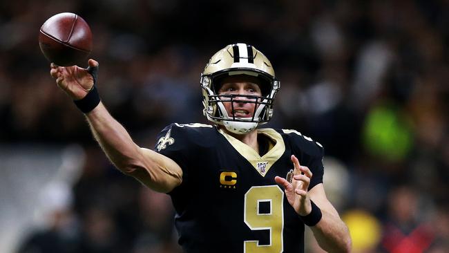 Drew Brees exits the NFL as its all-time leader in passing yards. Picture: Sean Gardner/Getty Images/AFP