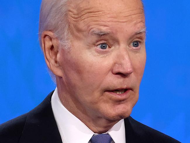 ATLANTA, GEORGIA - JUNE 27: U.S. President Joe Biden delivers remarks during the CNN Presidential Debate at the CNN Studios on June 27, 2024 in Atlanta, Georgia. President Biden and Republican presidential candidate, former U.S. President Donald Trump are facing off in the first presidential debate of the 2024 campaign.   Justin Sullivan/Getty Images/AFP (Photo by JUSTIN SULLIVAN / GETTY IMAGES NORTH AMERICA / Getty Images via AFP)