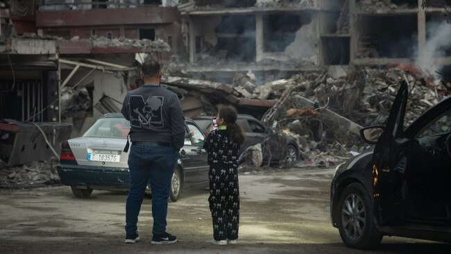 Piles of rubble are now where homes used to be, buildings pockmarked by shrapnel and earth scorched by airstrikes. Picture: Oliver Marsden/The Times