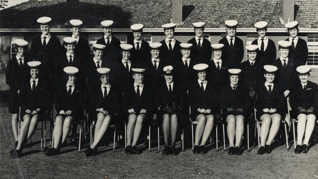 Patricia Collins’ Women’s Royal Australian Naval Service class. Picture: Rock and Tempest: Surviving Cyclone Tracy and its Aftermath by Patricia Collins, Hachette Australia.