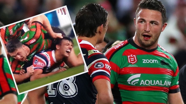 Sam Burgess cops one week for hair-pulling.