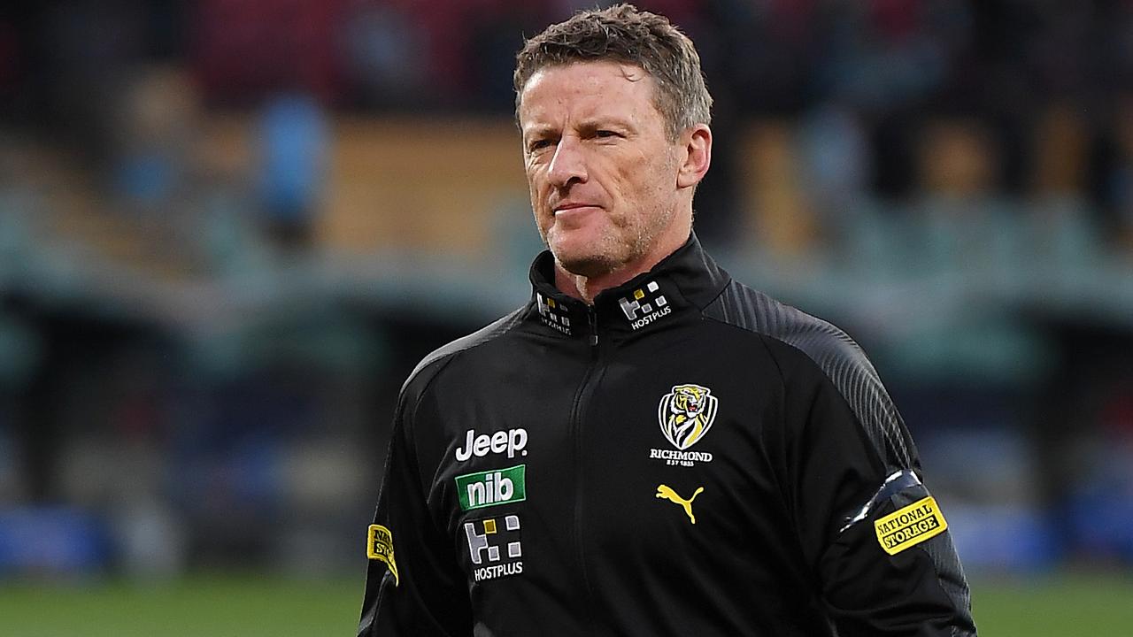 Damien Hardwick has been criticised for his response to comments about Tom Lynch. (Photo by Mark Brake/Getty Images)