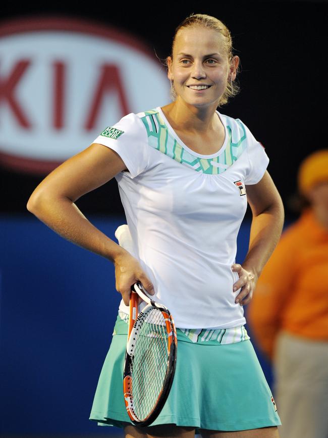 Jelena Dokic at the Australian Open in 2009. 