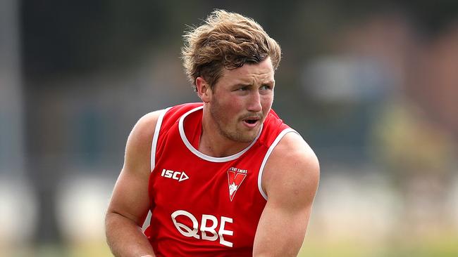 Will Gould during Sydney Swans pre season training. Picture: Phil Hillyard