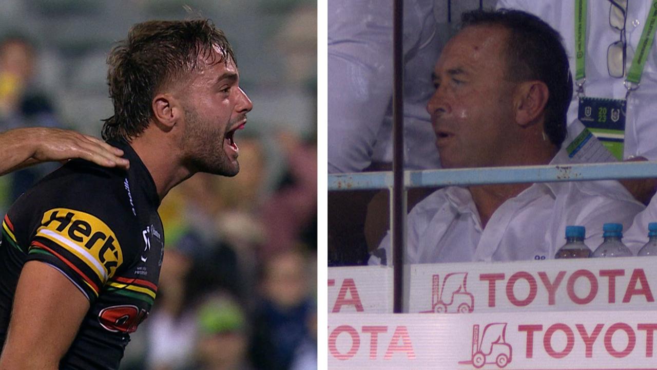 Ricky Stuart could only watch on from the box.