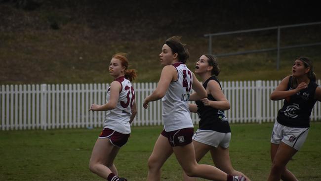 Under-17 Girls division 1 action between Wests and Tweed Coolangatta. Sunday May 14, 2023. Picture: Nick Tucker