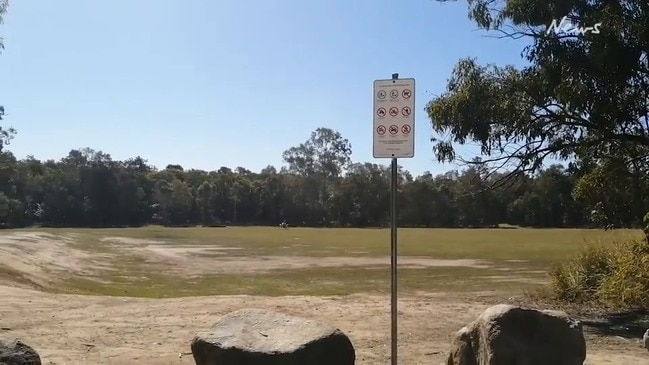 Trail bike riding illegally in Dakabin parkland