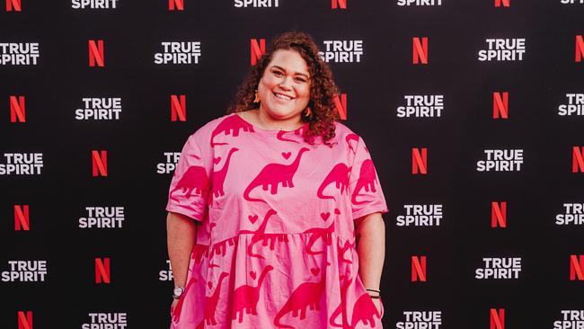 Waveney Yasso at the True Spirit Netflix global premiere at Brisbane Powerhouse. Picture: Adam Shaw