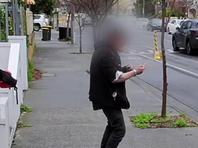 A North Richmond resident has documented the daily reality of living near Melbourne's controversial 'safe' injecting room, where addicts are regularly seen shooting up on the street and erratic drug users terrorise locals. Picture: news.com.au