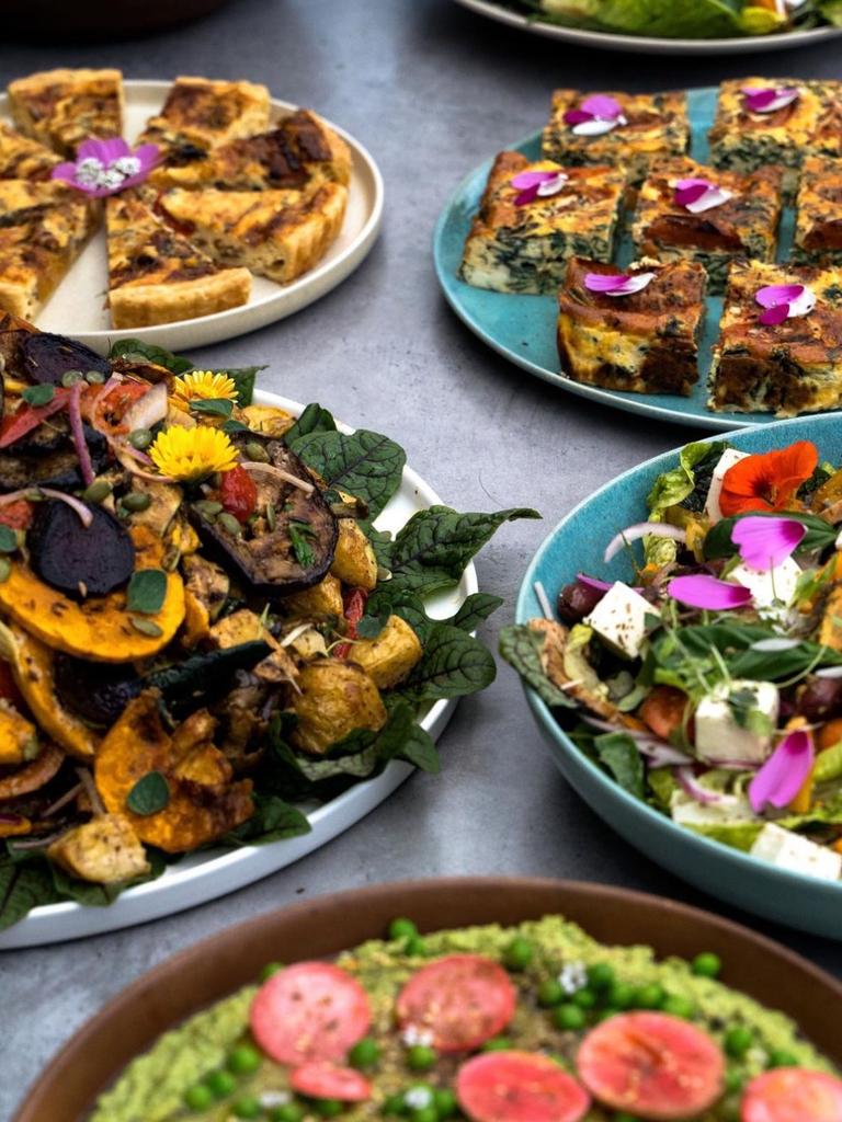 Some of the colourful selection of dishes on offer at The Slow Food Kitchen in Aldinga.