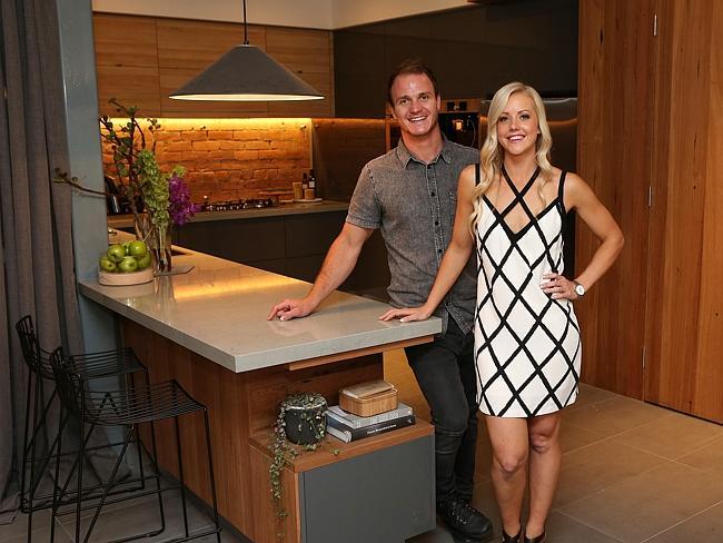 Kara and Kyal Demmrich inside their kitchen. Picture:Julie Kiriacoudis