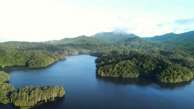 Copperlode Dam is not big enough to fulfil the city’s water needs in the immediate future, according to Cairns Regional Council, which has mounted a case for a $258m water security project to take water from the Mulgrave River. Picture: Brendan Radke.