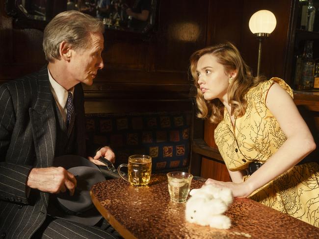 Nighy with Aimee Lou Wood in Living. Picture: Ross Ferguson