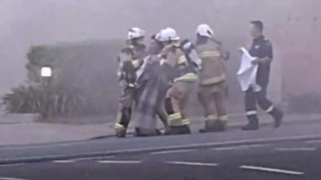 Emergency crews were called to a home on fire in Wellington St in the Mackay CBD.