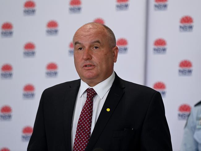 Police and Emergency Services Minister David Elliott blamed high case numbers on an illegal protest in Sydney. Picture: NCA NewsWire/Bianca De Marchi