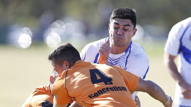 Tugun's Shane Gray in action at the Gold Coast Tweed Rugby League qualifying final between Tugun and Southport at Tugun on Sunday. Photo: Jerad Williams