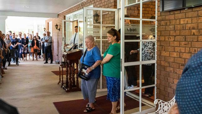 Hundreds attended the funeral service for Nightcliff Friendly Grocer owner Linford Feick on Wednesday, May 7 at Resthaven Chapel. Picture: Pema Tamang Pakhrin