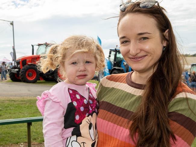 Freyja De Joux and her mother Rebecca Smith enjoy the Heritage Bank Toowoomba Royal Show.Saturday April 20th, 2024 Picture: Bev Lacey