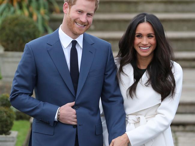 Britain’s Prince Harry and his fiancee, US actress Meghan Markle. Pic: AFP