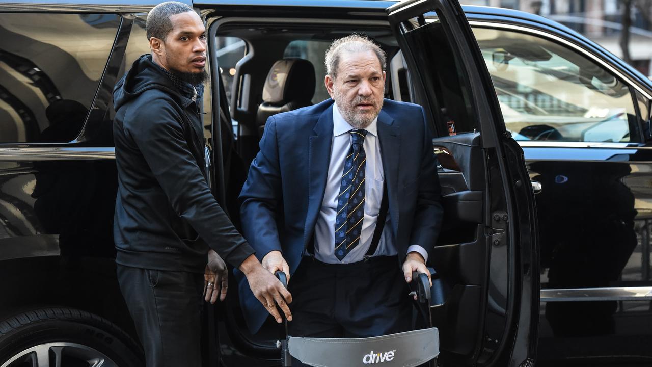 Movie producer Harvey Weinstein arrives for his sexual assault trial at New York Criminal Court on February 14, 2020 in New York City. Picture: Stephanie Keith/Getty Images/AFP.