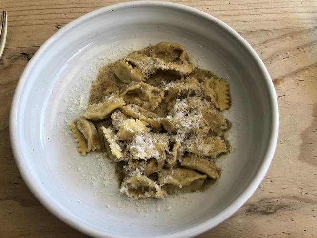 SA WEEKEND. Ravioli del Plin at Casa Carboni, Angaston.. Picture: Supplied