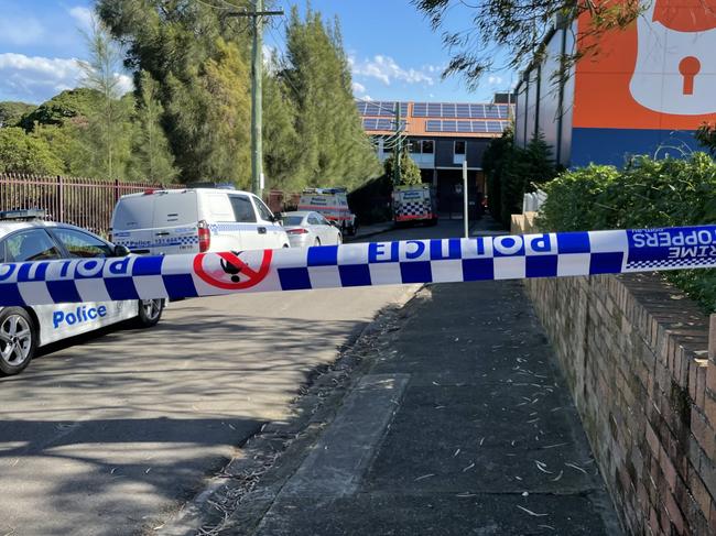 Fort St High in Petersham, where a stone mason was crushed to death while working on August 5, 2022. Picture: Alexi Demetriadi