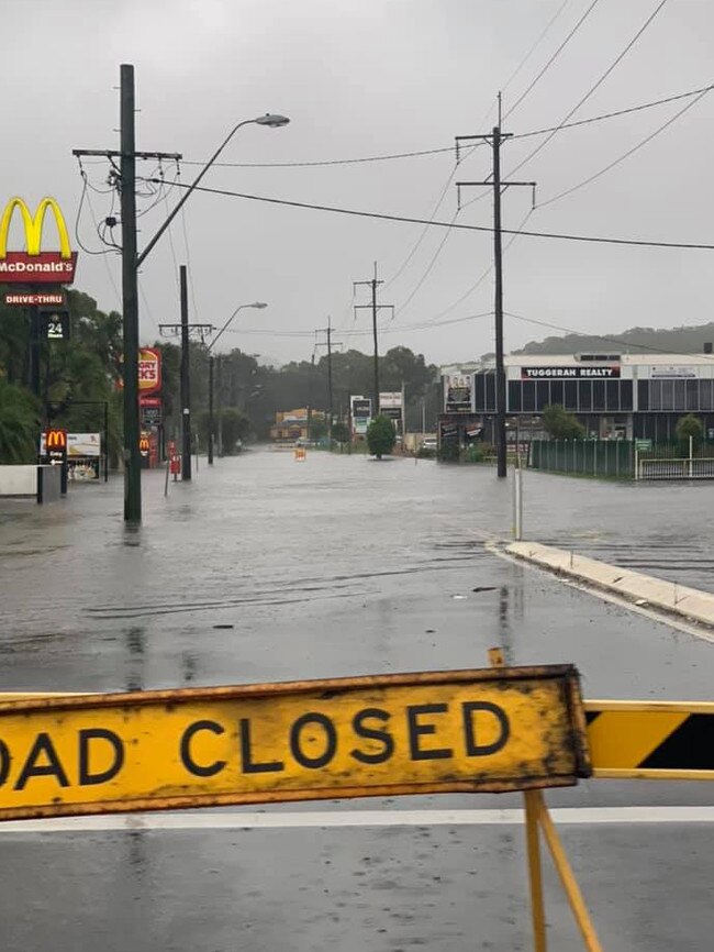 Flooding at Tuggerah. Picture: Facebook