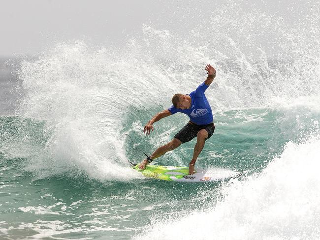 Mick Fanning, AUS, in action in round 1 of the Quiksilver Pro at Snapper. Picture: Jerad Williams
