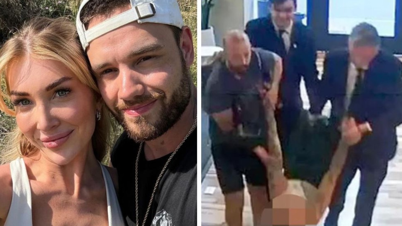 Liam Payne's girlfriend sobs over 'painful' CCTV footage of singer carried through hotel before death