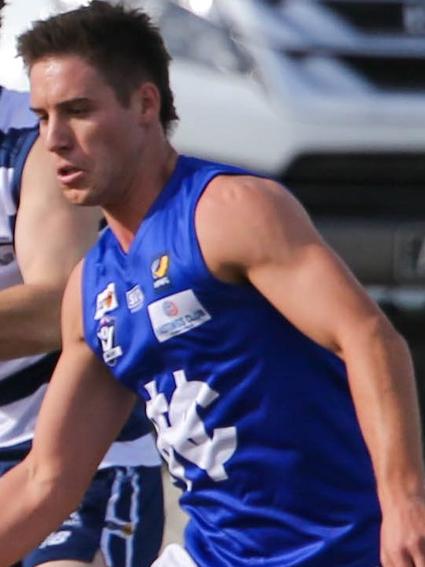 Tom Muscillo in action for Hastings. Picture: Doug Farr