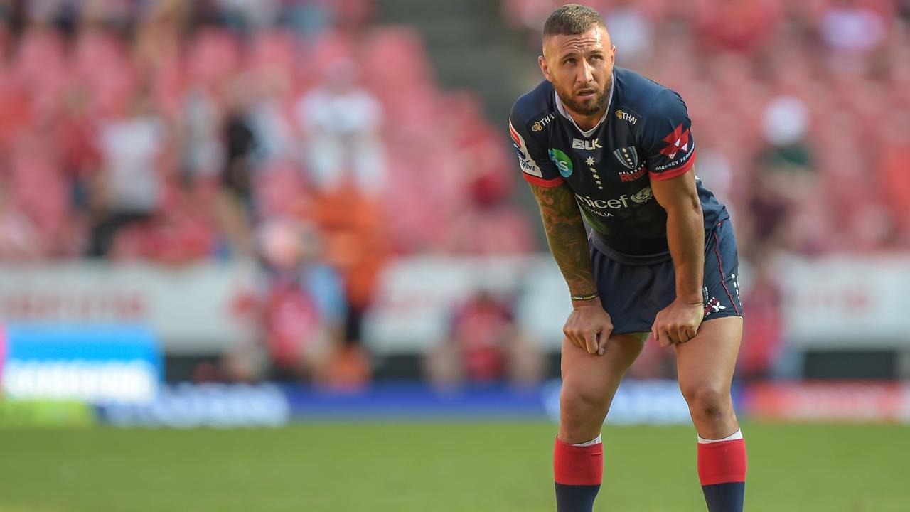 Rebels five-eighth Quade Cooper during a Super Rugby match in Johannesburg.