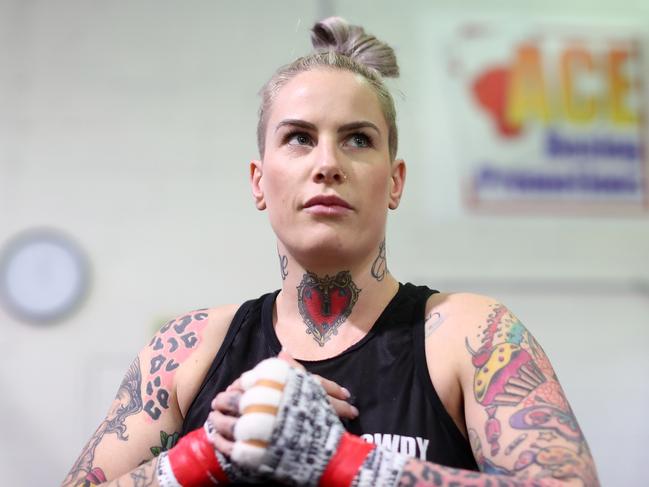 Rawlings has fought with the UFC, Bellator and Invicta. Picture: Chris Hyde/Getty Images