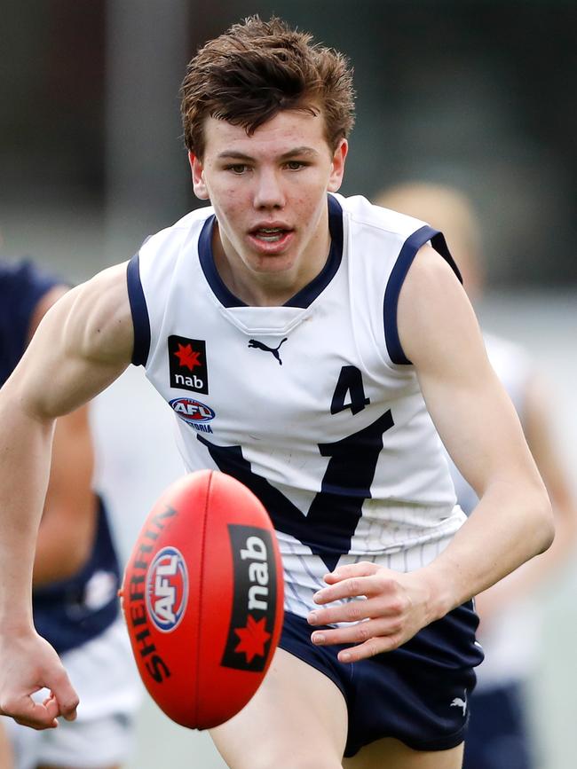 Koroit's Finn O'Sullivan in action for Victoria Country. PHOTO: Dylan Burns/AFL Photos.