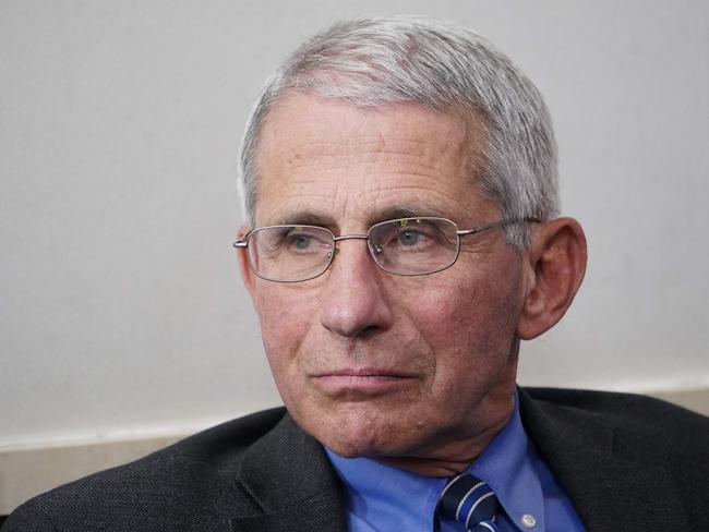 Director of the National Institute of Allergy and Infectious Diseases Anthony Fauci. Picture: AFP