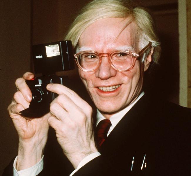 Warhol in New York in 1976.