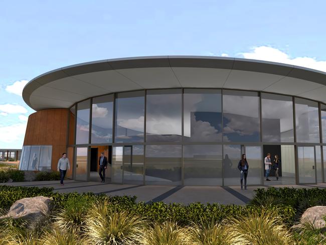 First concept images of the Western Sydney Airport Visitor Centre.