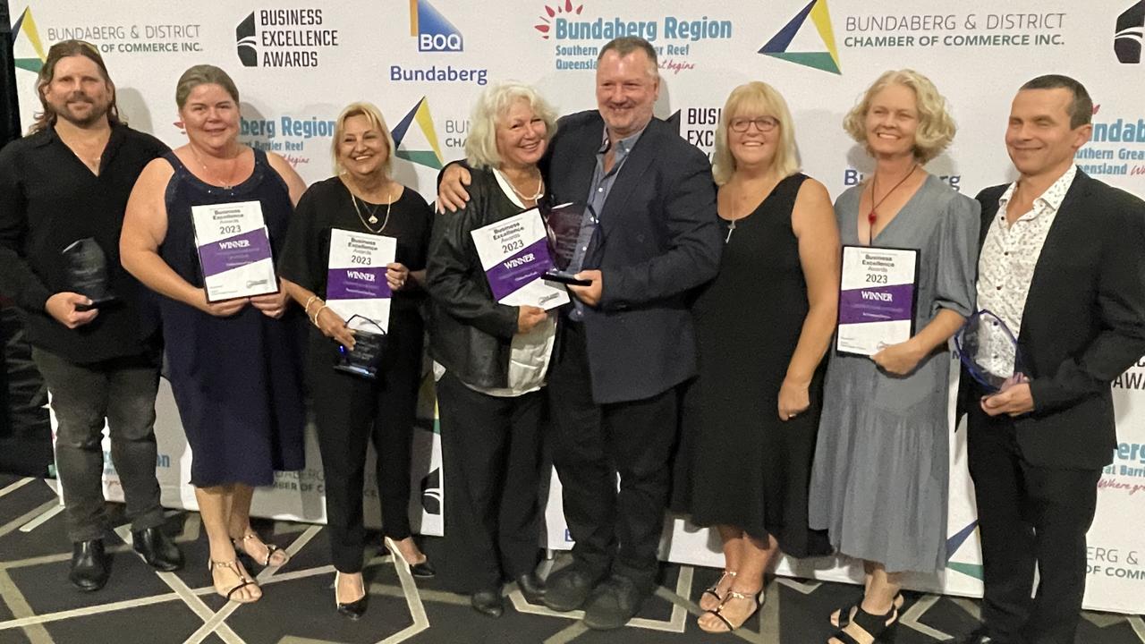 Childers businesses were recognised in four categories including New Business of the Year, Tourism Business of the Year, Community Business of the Year and Business of the Year.