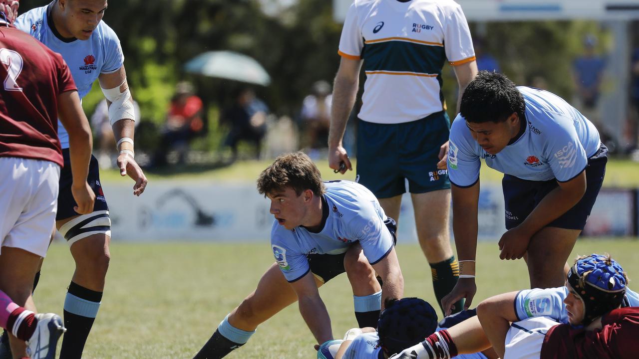 Round 3 Super Rugby U16 between NSW Waratahs U16 v QLD Reds U16 at Forshaw Rugby Park, Sylvania Waters - Sunday 15th October 2022. © Karen Watson