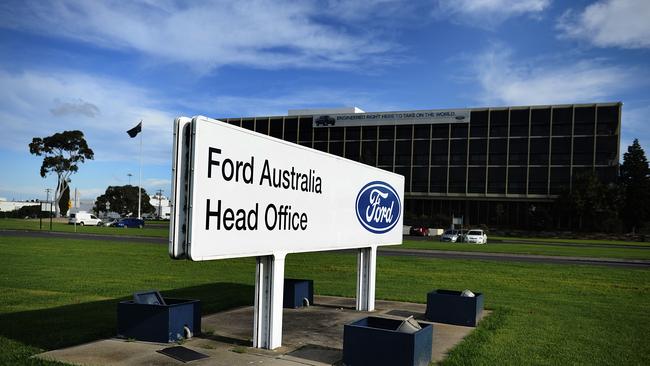 Factory closing ... Ford has taken another sales hit. Picture: Ellen Smith