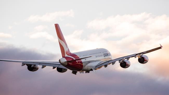 Cruising. Qantas is tipped to post a half-year profit of around $900 million before tax, today. Pic: Supplied by Qantas