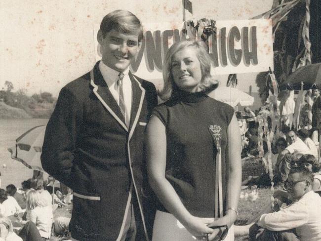 Chris Dawson and Lynette Dawson in 1966, aged 17 years. Picture: Supplied.