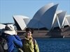 Chinese tourists take in the sites of the Sydney Harbour Bridge