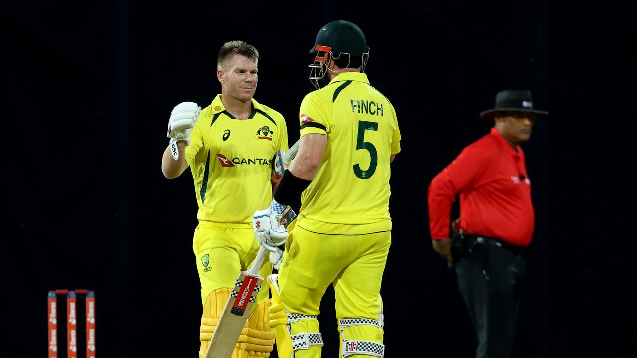 David Warner and Aaron Finch are always looking out for each other.