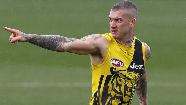 Dustin Martin at Richmond training. Picture: Michael Klein