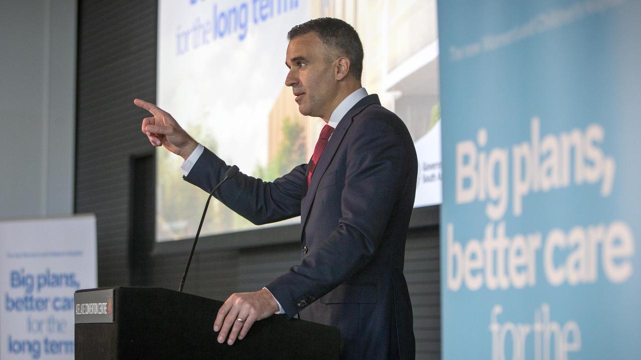 Premier Peter Malinaukas announces new plans for the Women's and Children's Hospital on Tuesday morning. Picture: NCA NewsWire / Emma Brasier