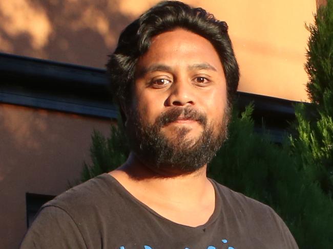 Ed (wouldn't give last name) and his family were subjected to a home invasion last night. Masked thugs have threatened a woman with a knife as she slept in a bedroom with a child at Albion. Tuesday, February 27. 2018. Picture: David Crosling
