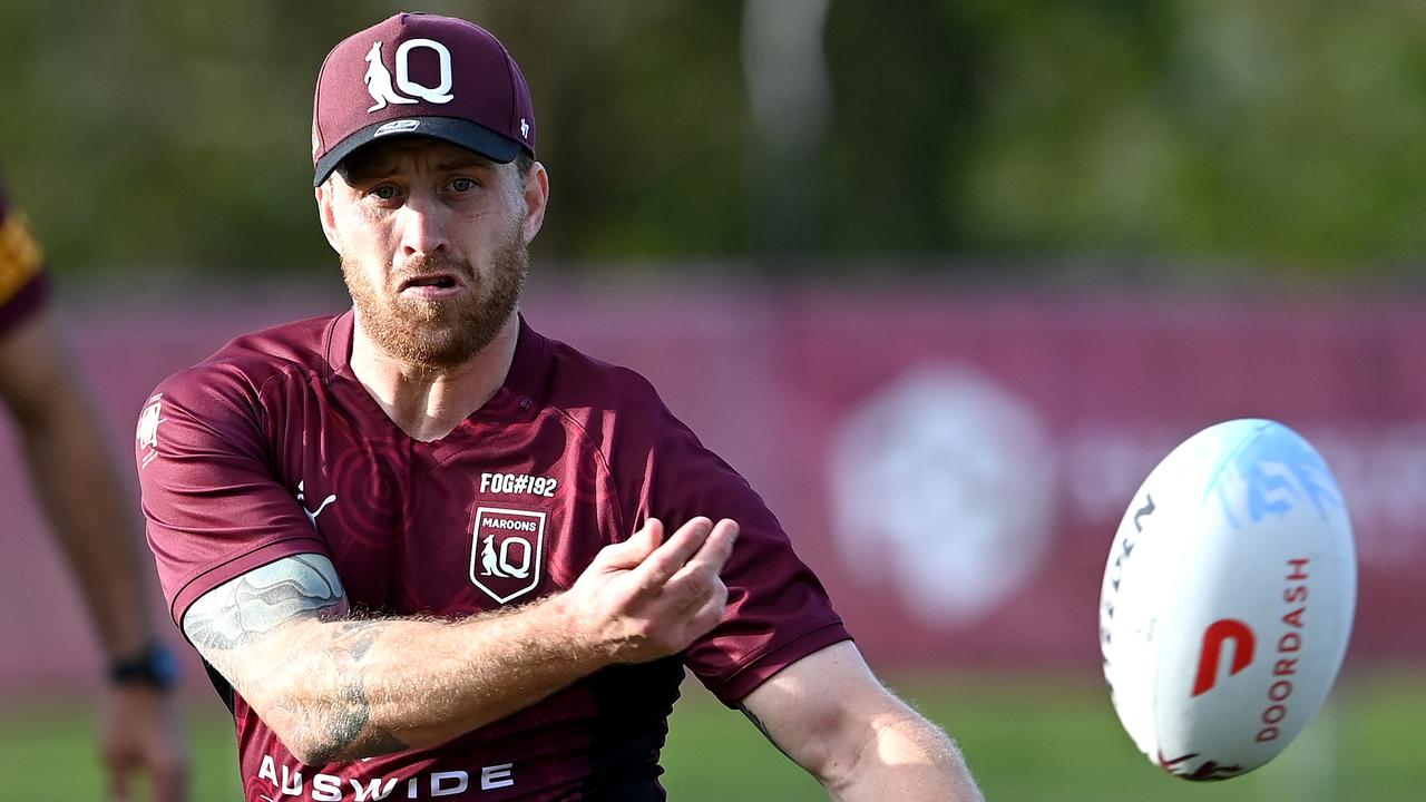 Cameron Munster is Queensland’s squad larrikin. Picture: Bradley Kanaris/Getty Images