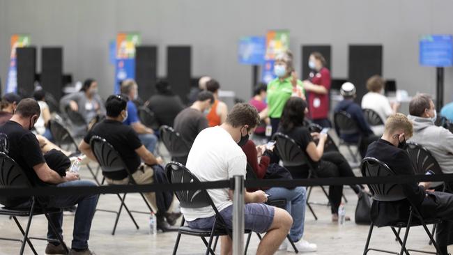 Younger Queenslanders were asked to register for the vaccine. Picture: NCA NewsWire / Sarah Marshall